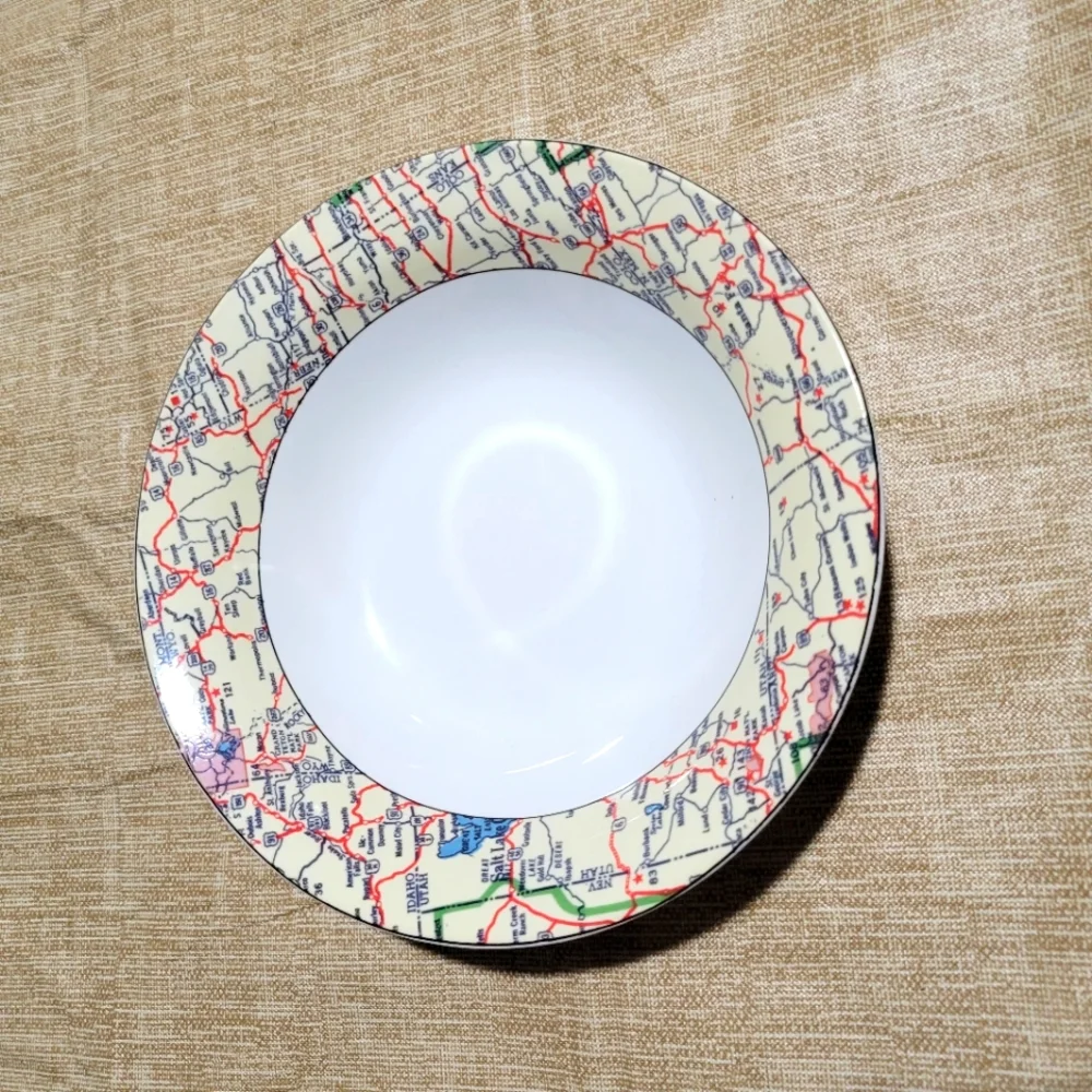 Omnibus Habitat Americana American Roadside 7.5 inch  Bowls - Set of 5 - Picture 2 of 4